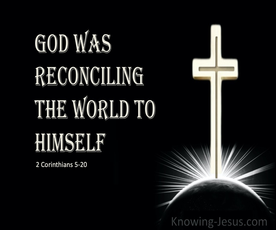 2 Corinthians 5:20 God Was Reconciling the World To Himself (beige)